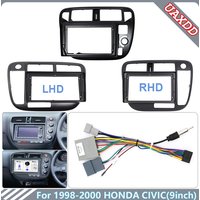 For 1998-2000 Honda Civic 9inch player Radio multimedia Android stereo Harness screens dashboard navigation cable adapter frame