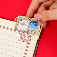 Magic Knight Crescent Moon Bookmark Enchanting Themed Page Holder for Women Readers Perfect Valentines Day or Birthday Gift Idea