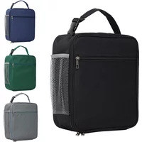 Portable Large Capacity Insulated Lunch Box, Reusable Lunch Bag for Men Women, Waterproof Oxford Cloth Insulated Cooler Bag