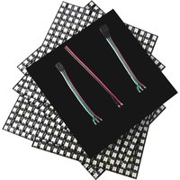 1 ~ 10PCS WS2812b 16x16 LED RGB Bildschirm Modul 256Pixel Einzeln Adressierbare Flexible Verformbaren Block DC5V