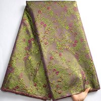 2024 neue Afrikanische Brokat Spitze Stoff Französisch Floral Stoff Jacquard Spitze Für Nähen DIY Rock Kleid Kleidung Materialien S3464