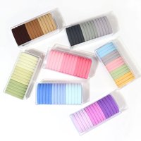 15PCS/Set Hair Bands for Women Girl Basic Hair Rubber Ties Ropes 4cm Simple Elastic Headband Hair Accessories Ponytail Holde
