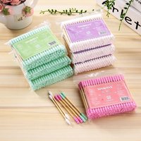 200PCS/Pack Double Head Cotton Swab Women Makeup Cotton Medical Double-head Wood Sticks Ears Cleaning Health Care Tool