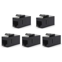 10pcs Ethernet Network LAN CAT6 Keystone Coupler,RJ45 Female To Female Insert CAT.6 Coupler, UTP Keystone Inline Coupler