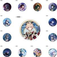 58mm Game Genshin Impact Rerir Rächer of Solnari Columbina Hyposelenia Cosplay COSTUME Badge Pin SPTE Tinplate Brooch Prop