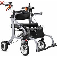 Electric Rollator Multifunction Lightweight Folding Electric Walker Rollator Wheelchair with Seat for Seniors