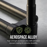 Fishing Bank Stick Snag Bars Black Aluminium Alloy Ears For Carp Bite Alarm Secure Setup