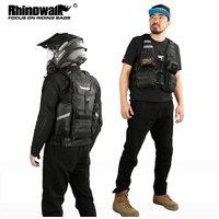 Kamizelka motocyklowa Rhinowalk z torbą na kask, oddychająca, do jazdy na rowerze, wędkowania, biegania, z możliwością przechowywania 3L worka na wodę, akcesoria motocyklowe.