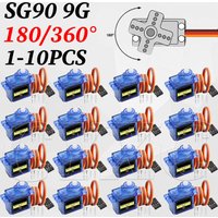 10-1Pcs SG90 9G Micro Servo For RC Airplanes Fixed Wing Airplane Model Telecontrol Airplane Toy Mini Servo Motor 450 Helicopter