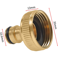 3/8 inch Brass Connector Garden Tap Hose Brass Fittings The Faucet Water Gun Adapter 3/4 Inch Internal Tooth Joint 1pcs