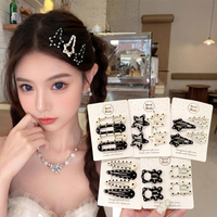 4/20pcs Korean Style Polka Dot Star Hair Clip Set for Woman Versatile Side Clip Fashion Girl's Cute Bangs Clip Hairpin