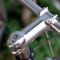 ZOOM Aluminum Alloy Retro Stem 3D Forged Polished Silver 25.4mm Handlebar Clamp Diameter Long 100MM Mountain Bike Stem Bike Part