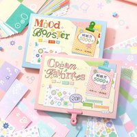 Mr.Paper 20 Sheets Daily Deco Sticker Book, 5000+ Cute Basic Decorative Stickers for Journaling Scrapbooking DIY Crafts
