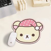 Girls' simple and cute, unique, portable, creative, anti-slip rubber mouse pad, high-value appearance desk pad, laptop dirt-resi