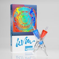 KVM 10 Stück Tattoo-Patronennadeln, Einzelpaket, steril, 304 Edelstahl, transparente Tattoo-Nadeln, Tattoo-Zubehör