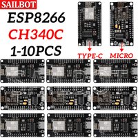 ESP8266 NodeMCU LUA CH340 ESP-12E WiFi Internet płytka rozwojowa 4M Flash szeregowy moduł bezprzewodowy dla Arduino Type-c usb