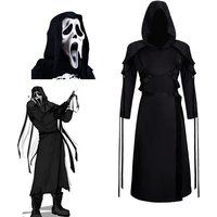 Costume de cosplay Ghost Face, uniforme de jeu de rôle Dead Daylight, tenues de fête d'Halloween et de carnaval pour hommes et femmes
