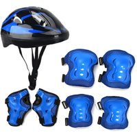 AliExpress NONE New Foam Cycling Helmet Adjustable 4-12 Years Skateboard Elbow Pads Safety Set Kid