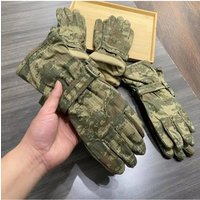 AliExpress Windproof Waterproof Thermal Fleece Lined Tactical Gloves, Autumn Winter Outdoor Riding Gloves Turkey Camo for Cycling Hunting