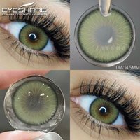 EYESHARE 1 Pair Color Contact Brown Eye Color Lenses Makeup Colored Pupils Makeup Natual Look Green Contacts Gray Pupils Lens