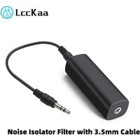 LccKaa Speaker Line 3.5mm Aux Audio Noise Filter Ground Loop Noise Isolator Eliminate for Car Stereo Audio System Home Stereo