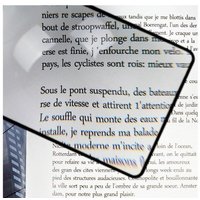 3X Magnifier Book Documents Full Page Magnifying Glass Large Sheet Reading Aid Lens Portable PVC Pocket Reading Magnifying Glass
