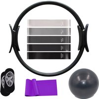 9-Piece Yoga Fitness Set, Socks Home Sports and Yoga Equipment Accessories, PP Material, Yoga Fitness Gift for Women