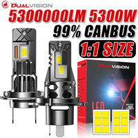 H7 H4 H1 Led Headlight Bulb 5300W Ultra Powerful 5300000LM Super White 6500K 12V Canbus H7 Car Lamp Error Free Turbo Light 12V