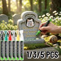 Waterproof Permanent Paint Marker Pen for Gravestone Lettering Stone Tablet Touch Up Pet Memorial Headstone Marker