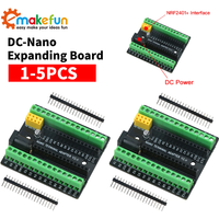 For NANO 3.0 Controller Terminal Adapter for NANO Terminal Expansion Board for Arduino Nano NRF2401+ Expansion Interface DC Powe