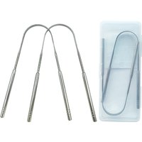 2pcs Tongue Scraper with Case Easy to Use Tongue Scraper for Adults, Tongue Cleaner for Oral Care & Hygiene (with Travel Case)