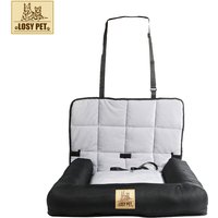 Waterproof Pet Seat Pad for Car Home Use - Removable Cover Dog Cat Cushion Bed Mat with Safety Belt for Front Seat