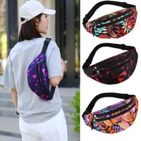 Fashion Nylon Multi-Layer Waist Bag Motion Waterproof Fanny Bag Korean-Style Banana Bag Purse Handbag Men Women