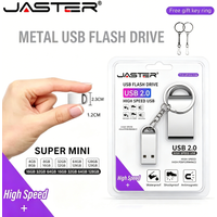 Mini Pen Drive 128GB 64GB 32GB USB Flash Drive Silver Memory Stick Drive 16GB 2.0 Key Chain Creative Gift U Disk 8GB for Laptop