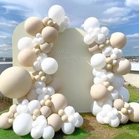 121Pcs Cream Beige Balloon Garland Kit for Wedding Birthday Bridal Shower Graduation Party Decoration