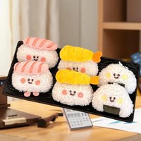 Inviting Plush Sushi Keychain Food-Mimic Bag Charms Hanging Decor Adorable Doll Pendant Gift.