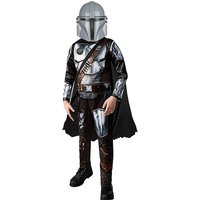 Mandalorian Costume Kids Boys with Mandalorian Helmet Cloak Jumpsuit Cosplay Outfit for World Book Day Halloween Fancy Dress
