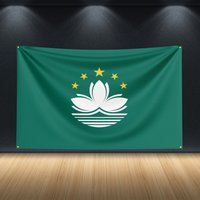 3X5Ft Macau Flag PAOPAO Flag For Decor