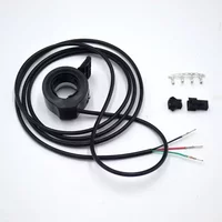 SPORTFUNSF Outdoor Thumb Throttle E Bike Parts Assembly Replacement Three-wire Black Ebike Electric Bike For Electric Bicycle PA