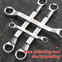 Multifunctional Double-ended Spanner Double Head Box End Wrench Manual Mirror Eyeglass Wrench Plum Blossom Wrench Tool Set