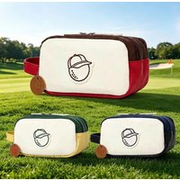 Korean Style Fashion Golf Clutch Bag Men Women Contrast Color Multifunctional Organizer Pouch Portable Golf Accessories Handbag