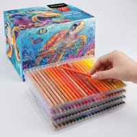 520 Oily Colored Pencils,Set of 520 Colors,Artists Soft Core with Vibrant Color,Ideal for Drawing Sketching Shading