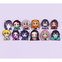 12pcs Anime Boys Girls Enamel Pin Cartoon Brooch For Coat Women's Brooches Fashion Lapel Badges Jewelry Gift for Friends