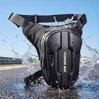 Unisex Motorcycle Leg Bag – Waterproof with Hard Base, Adjustable Strap for Biking & Outdoor Rides