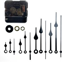 Silent Wall Clock Include Hands Quartz DIY Movement Mechanism With Needles Spare Battery Operated Repair Parts Replacement
