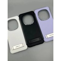 New Original Honor Magic 6 Pro PU Leather Bracket Case Soft Skin Touch Matte Thin Shockproof Back Cover For Magic6 Magic 6Pro Fu