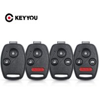 KEYYOU For HONDA Accord CRV Pilot Civic 2003 - 2013 Fit City Jazz Odyssey No Blade Replacement Remote Car Key Case Shell Cover