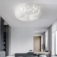 Scandinavian ceiling light LED Nordic feather lamp Bedroom Hallway Simple Warm Romantic Children Kid living room decoracion lamp
