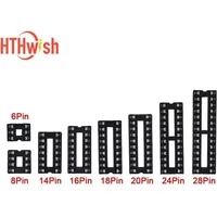 10pcs IC seat 6P/8P/14P/16P/18P/20P/24P/28P DIP IC Sockets Adaptor Solder Integrated Circuits Sockets Electronic Component