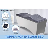 Mattress for Eyelash Stretchers Lash Bed Topper and Bed Cover, Ergonomic Curvy Massage Table Cushion, Lash Bed Topper Mattress